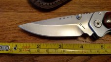 Buck Knives 277 Folding Alpha Hunter ATS-34 BOS Rosewood Handles w/sheath RARE