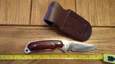 Buck Knives 277 Folding Alpha Hunter ATS-34 BOS Rosewood Handles w/sheath RARE