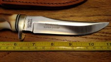 SCHRADE USA 153UH Golden Spike Hunting Knife Leather Sheath Carbon Steel lot #4 SCHRADE USA 153UH Golden Spike Hunting Knife Leather Sheath Carbon Steel lot #4