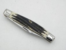 Queen Cutlery #2 two blade jack Winterbottom bone: 3 3/8” closed, circa 1962, Queen Cutlery #2 two blade jack Winterbottom bone: 3 3/8” closed, circa 1962,