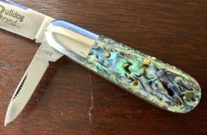 Bulldog (Great Eastern Cutlery SFO) #252209 Little Jack Prototype, LVS Abalone Handle, New (GEC 25) Bulldog (Great Eastern Cutlery SFO) #252209 Little Jack Prototype, LVS Abalone Handle, New (GEC 25)
