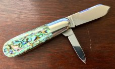 Bulldog (Great Eastern Cutlery SFO) #252209 Little Jack Prototype, LVS Abalone Handle, New (GEC 25) Bulldog (Great Eastern Cutlery SFO) #252209 Little Jack Prototype, LVS Abalone Handle, New (GEC 25)