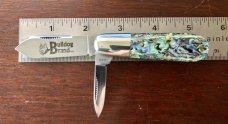 Bulldog (Great Eastern Cutlery SFO) #252209 Little Jack Prototype, LVS Abalone Handle, New (GEC 25) Bulldog (Great Eastern Cutlery SFO) #252209 Little Jack Prototype, LVS Abalone Handle, New (GEC 25)