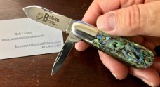 Bulldog (Great Eastern Cutlery SFO) #252209 Little Jack Prototype, LVS Abalone Handle, New (GEC 25) Bulldog (Great Eastern Cutlery SFO) #252209 Little Jack Prototype, LVS Abalone Handle, New (GEC 25)