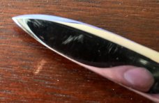 1950's Bargeon French Stiletto With Bail, 8 1/4 Inch, Beautiful Bone Handle, Unused, Hard To Find 