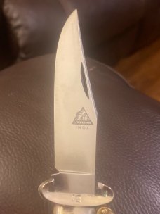 Vintage Germany Indiana # 12 German Fat Stag Lockback With Awesome Stag With Saftejy Release Switch Vintage Germany Indiana # 12 German Fat Stag Lockback With Awesome Stag With Saftejy Release Switch