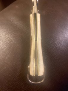 Vintage Germany Indiana # 12 German Fat Stag Lockback With Awesome Stag With Saftejy Release Switch Vintage Germany Indiana # 12 German Fat Stag Lockback With Awesome Stag With Saftejy Release Switch