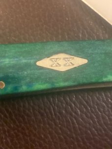 2020 Case XX USA 6249 SS Appaloosa Green Bone Handle Copperhead With Diamond sheild & 2 Blades 2020 Case XX USA 6249 SS Appaloosa Green Bone Handle Copperhead With Diamond sheild & 2 Blades