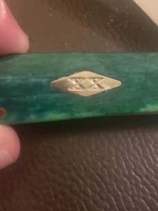 2020 Case XX USA 6249 SS Appaloosa Green Bone Handle Copperhead With Diamond sheild & 2 Blades 2020 Case XX USA 6249 SS Appaloosa Green Bone Handle Copperhead With Diamond sheild & 2 Blades