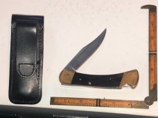 BUCK 110 HUNTING KNIFE INVERTED 2 LINE STAMP, VERY CLEAN 1967 - 1972