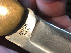 BUCK 110 HUNTING KNIFE INVERTED 2 LINE STAMP, VERY CLEAN 1967 - 1972 BUCK 110 HUNTING KNIFE INVERTED 2 LINE STAMP, VERY CLEAN 1967 - 1972