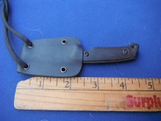 Schrade SCHF13SM 4.7" Mini High Carbon SS, Full Tang Fixed Blade Neck Knife G-10 Handle Kydex Sheath