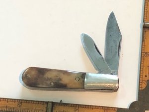 ORIGINAL TENNESEE COLONEL COON BONE HANDLED BARLOW KNIFE