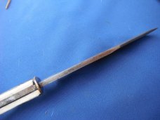 Original Bowie Knife  With Sheath, Bone Handles.  HUNTING KNIFE.   Made in Japan 