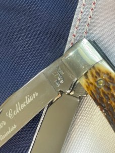 Vintage 1977 Queen Master Cutler Collection Trapper Pocket Knife w/ Beautiful Handles Vintage 1977 Queen Master Cutler Collection Trapper Pocket Knife w/ Beautiful Handles