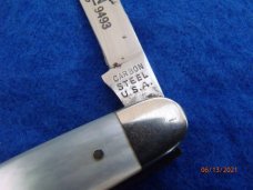 Craftsman Sta-Sharp Carbon Steel USA Pearl with Etch Craftsman Sta-Sharp Carbon Steel USA Pearl with Etch