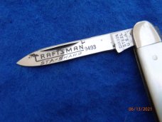 Craftsman Sta-Sharp Carbon Steel USA Pearl with Etch Craftsman Sta-Sharp Carbon Steel USA Pearl with Etch