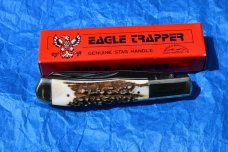 Eagle Trapper Genuine Stag Handle K-319 1980's Original! Handsome guy here! Eagle Trapper Genuine Stag Handle K-319 1980's Original! Handsome guy here!