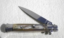 NEW 9" FRANK B. FRENCH BOVINE HORN ITALIAN STILETTO