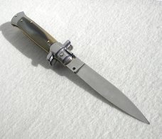 NEW 9" FRANK B. FRENCH BOVINE HORN ITALIAN STILETTO