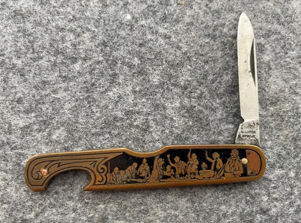 GEORGE SCHRADE Bottle Opener knife. GEORGE SCHRADE Bottle Opener knife.