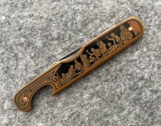 GEORGE SCHRADE Bottle Opener knife. GEORGE SCHRADE Bottle Opener knife.
