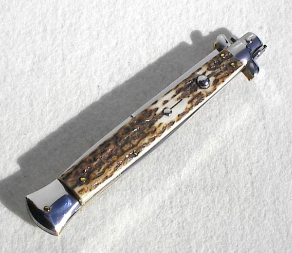 NEW OLD STOCK FRANK BELTRAME 13" GENUINE STAG ITALIAN STILETTO 