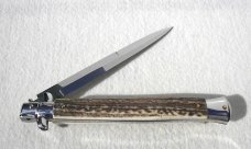NEW OLD STOCK FRANK BELTRAME 13" GENUINE STAG ITALIAN STILETTO 