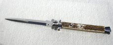 NEW OLD STOCK FRANK BELTRAME 13" GENUINE STAG ITALIAN STILETTO 