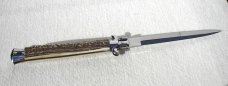 NEW OLD STOCK FRANK BELTRAME 13" GENUINE STAG ITALIAN STILETTO 