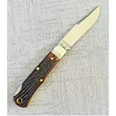 Great Eastern Northfield 831121LB, Tascosa Lockback, Dark Brewed Jigged Bone, 1095, 3.5 Great Eastern Northfield 831121LB, Tascosa Lockback, Dark Brewed Jigged Bone, 1095, 3.5