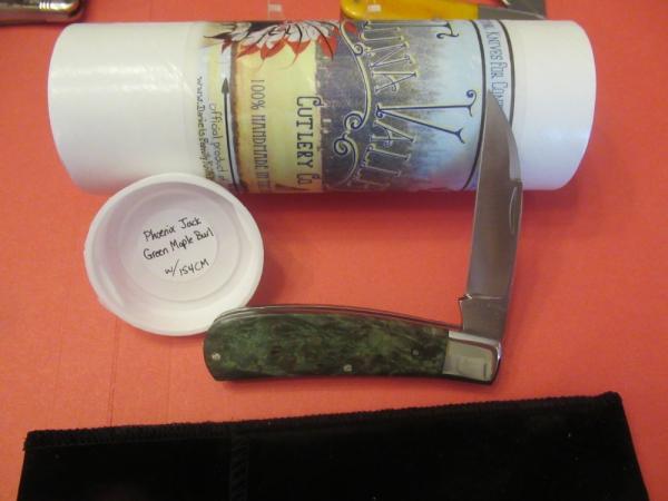 Tuna Valley  Phoenix Jack Green Maple Burl  with 154 CM 