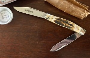 Great Eastern Cutlery Northfield #811217 Bull Moose, Sambar Stag Handle, New (GEC 81) 