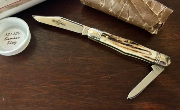 Great Eastern Cutlery Tidioute #331220 Conductor, Amazing Sambar Stag Handle, New (GEC 33) Great Eastern Cutlery Tidioute #331220 Conductor, Amazing Sambar Stag Handle, New (GEC 33)
