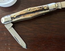 Great Eastern Cutlery Tidioute #331220 Conductor, Amazing Sambar Stag Handle, New (GEC 33) Great Eastern Cutlery Tidioute #331220 Conductor, Amazing Sambar Stag Handle, New (GEC 33)