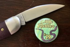 Great Eastern Cutlery Tidioute 190120 Little Rattler, Red Coral Canvas Micarta, (GEC 19), New Great Eastern Cutlery Tidioute 190120 Little Rattler, Red Coral Canvas Micarta, (GEC 19), New