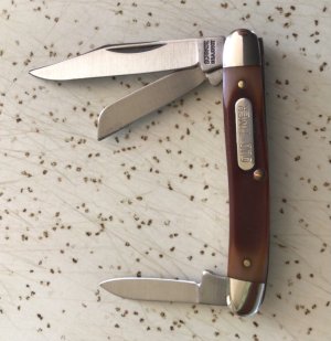 VINTAGE SCHRADE USA 108OT ( OLD TIMER ) JUNIOR STOCKMAN POCKET KNIFE/  PIECE IS SWEET 