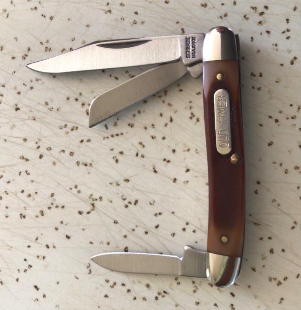 VINTAGE SCHRADE USA 108OT ( OLD TIMER ) JUNIOR STOCKMAN POCKET KNIFE/ PIECE IS SWEET VINTAGE SCHRADE USA 108OT ( OLD TIMER ) JUNIOR STOCKMAN POCKET KNIFE/ PIECE IS SWEET