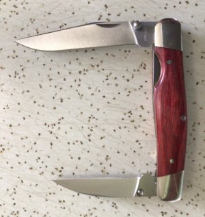 VINTAGE KERSHAW 4380 KAI JAPAN DOUBLE CROSS LINER LOCK KNIFE/ PIECE IS “MINT” 
