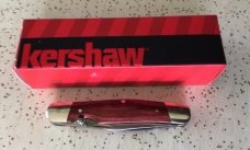 VINTAGE KERSHAW 4380 KAI JAPAN DOUBLE CROSS LINER LOCK KNIFE/ PIECE IS “MINT” 