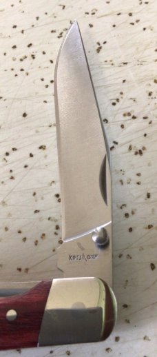 VINTAGE KERSHAW 4380 KAI JAPAN DOUBLE CROSS LINER LOCK KNIFE/ PIECE IS “MINT” 