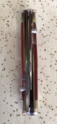 VINTAGE KERSHAW 4380 KAI JAPAN DOUBLE CROSS LINER LOCK KNIFE/ PIECE IS “MINT” 