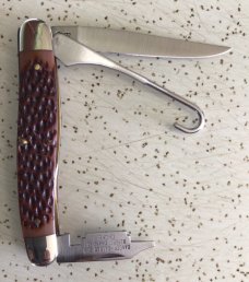 VINTAGE REMINGTON UMC USA R-1 UPLAND KNIFE w BIRD HOOK and CHOKE TOOL/ SWEET KNIFE 
