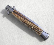 NEW FRANK BELTRAME 11" GENUINE STAG ITALIAN STILETTO
