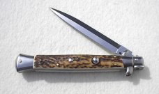 NEW FRANK BELTRAME 11" GENUINE STAG ITALIAN STILETTO
