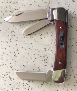 VINTAGE BUCK USA 703 STOCKMAN 1995 POCKET KNIFE / GORGEOUS KNIFE 