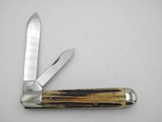 Queen Cutlery Co. #29 English Jack in Winterbottom Bone: 4 1/2” closed; early 1950s Queen Cutlery Co. #29 English Jack in Winterbottom Bone: 4 1/2” closed; early 1950s