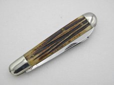 Queen Cutlery Co. #29 English Jack in Winterbottom Bone: 4 1/2” closed; early 1950s Queen Cutlery Co. #29 English Jack in Winterbottom Bone: 4 1/2” closed; early 1950s