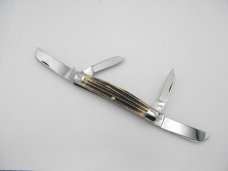 Queen Cutlery Co. #32 Congress in Winterbottom Bone: 4” closed; early 1951 - 1954 Queen Cutlery Co. #32 Congress in Winterbottom Bone: 4” closed; early 1951 - 1954