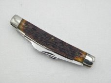 Queen Cutlery Co. #33 Congress in Rogers Bone: 3 1/2” closed; early 1950s, Queen Cutlery Co. #33 Congress in Rogers Bone: 3 1/2” closed; early 1950s,